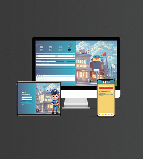 Het Lewise-portaal op desktop, tablet en telefoon